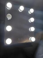 Hollywood make-up spiegel zwart met vergrootspiegel, Ophalen of Verzenden, Zwart, Gehele gezicht