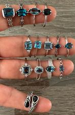 London blue topaas ringen 925 zilver verstelbaar, Ophalen of Verzenden, Nieuw