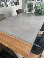 Stoere betonlook eettafel, 200 cm of meer, 100 tot 150 cm, Gebruikt, Rechthoekig