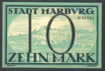 Noodgeld - MARBURG - 10 MARK - 1918 - UNC. beschikbaar voor biedingen