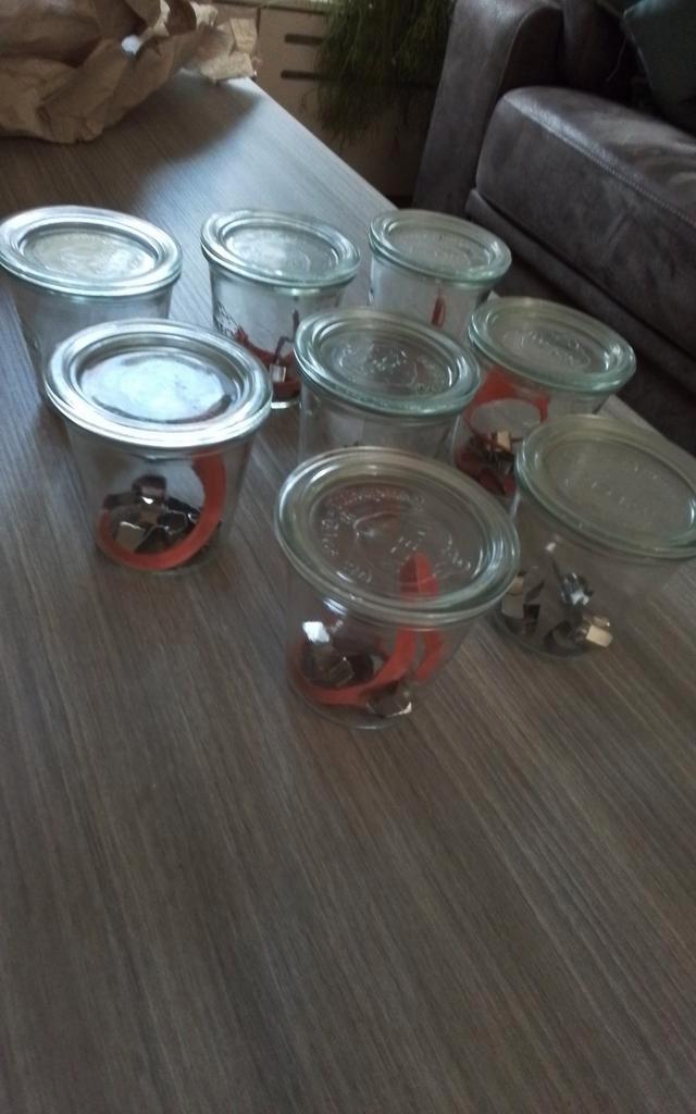 8 Kleine Weckpotjes 250ml - Origineel, Huis en Inrichting, Keuken | Keukenbenodigdheden, Gebruikt, Ophalen of Verzenden