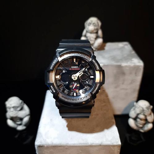 Casio G-Shock GA-200 heren horloge watch, Sieraden, Tassen en Uiterlijk, Sporthorloges, Zo goed als nieuw, Zwart, Waterdicht, Ophalen of Verzenden