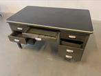 Vintage gispen bureau industrieel seventies, Huis en Inrichting, Bureaus, Ophalen, Gebruikt