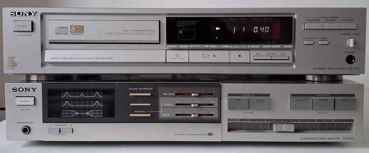 Sony CD Speler CDP-470 met Versterker TA-AX22, Audio, Tv en Foto, Cd-spelers, Gebruikt, Sony, Ophalen