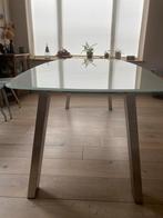 Eettafel Xooon melkglas 210cm, Huis en Inrichting, Tafels | Eettafels, Ophalen, Gebruikt, 100 tot 150 cm, Glas