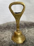 Messing tafelbel / bier opener, Antiek en Kunst, Ophalen of Verzenden, Brons