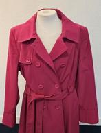 Trenchcoat, mantel, jas – maat 46 – fuchsia roze, Maat 46/48 (XL) of groter, Ophalen of Verzenden, Zo goed als nieuw, Roze