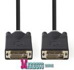 DVI-Kabel, DVI-D 24+1-pins male - male, 2 meter, Vernikkeld, Nedis, Nieuw, Info@marbeco.nl, Ophalen of Verzenden