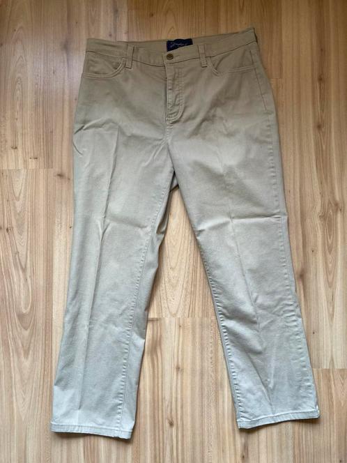 NYDJ Not Your Daughters Jeans beige broek maat 14 stretch, Kleding | Dames, Broeken en Pantalons, Zo goed als nieuw, Maat 42/44 (L)