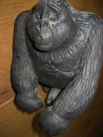 GORILLA beeld hardhout karakteristiek 16x15 cm € 40, Antiek en Kunst, Kunst | Beelden en Houtsnijwerken, Ophalen of Verzenden