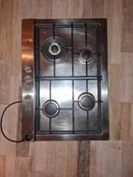 Pelgrim RVS gaskookplaat inbouw, Witgoed en Apparatuur, Kookplaten, Ophalen, Gebruikt, 4 kookzones, Inbouw