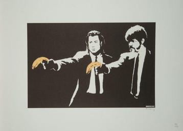 Banksy - Pulp Fiction Banana beschikbaar voor biedingen