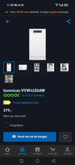 Inventum VVW4530AW Vaatwasser - Zo goed als nieuw!, Witgoed en Apparatuur, Vaatwasmachines, Ophalen, Zo goed als nieuw