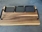 Houten plank met 3 bakjes, Huis en Inrichting, Keuken | Keukenbenodigdheden, Ophalen of Verzenden, Nieuw