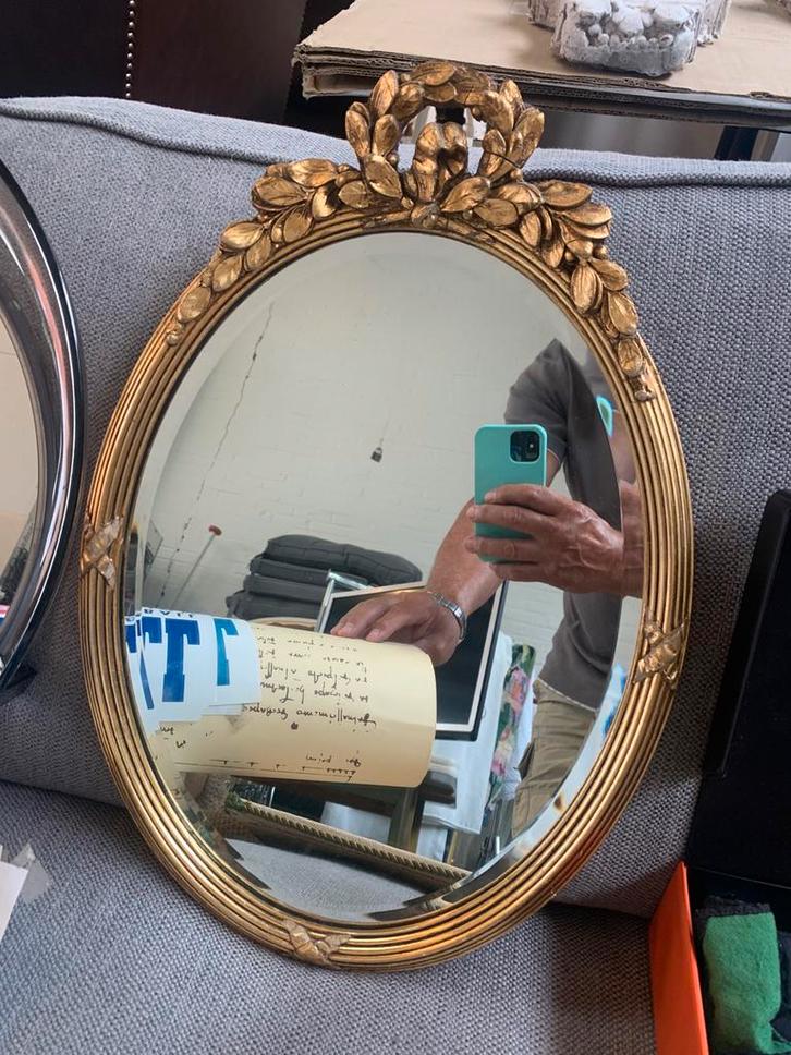 Spiegel Lodewijk barok spiegel Esfahan DeKnudt jaren 70, Huis en Inrichting, Woonaccessoires | Spiegels, Ophalen of Verzenden