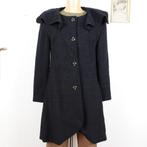 Vintage 80s wol mix fit & flare jas Sz S of M, Verzenden, Zwart, Second Glow, Zo goed als nieuw