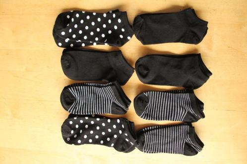 8 paar NIEUWE zwarte sneakersokjes/enkelsokjes 35-39, Kleding | Dames, Sokken en Kousen, Nieuw, Sokken en Kniesokken, Maat 35 t/m 38
