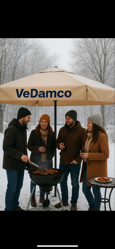 Terrasverwarming & Parasols Horeca - Nieuw & Gebruikt, Tuin en Terras, Parasols, Nieuw, Overige typen, Meer dan 4 meter, Waterdicht