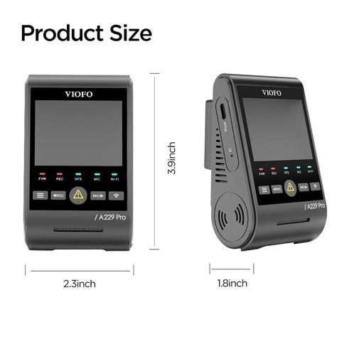 Viofo 4k A229 pro, Auto diversen, Dashcams, Nieuw, Ophalen of Verzenden