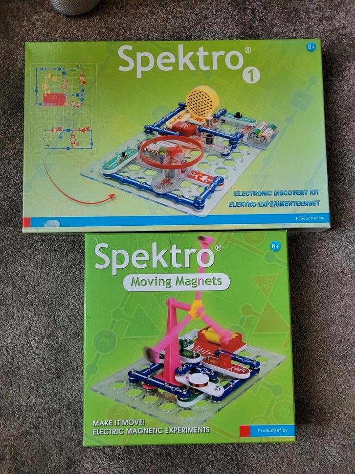 Spektro 1 en moving magnets, Kinderen en Baby's, Speelgoed | Educatief en Creatief, Gebruikt, Elektronica, Met licht, Met geluid