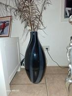 Mooie, ,zware,  zwart met grijze vaas, Huis en Inrichting, Woonaccessoires | Vazen, Ophalen of Verzenden, Zo goed als nieuw, Zwart