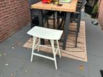 Twee witte houten krukken, Huis en Inrichting, Stoelen, Ophalen, Gebruikt, Twee, Wit