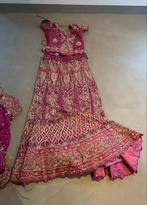 Prachtige Indiase Bruidslehenga saree jurk, Huwelijk, Kleding, Gedragen, Ophalen