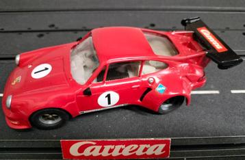 Carrera Universal racebaan raceauto roodkleurige Porsche RSR beschikbaar voor biedingen
