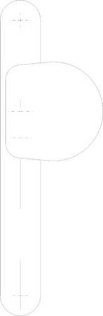 Deurduwer op blindschild, Ophalen of Verzenden, Nieuw, Chroom, Klink of Kruk