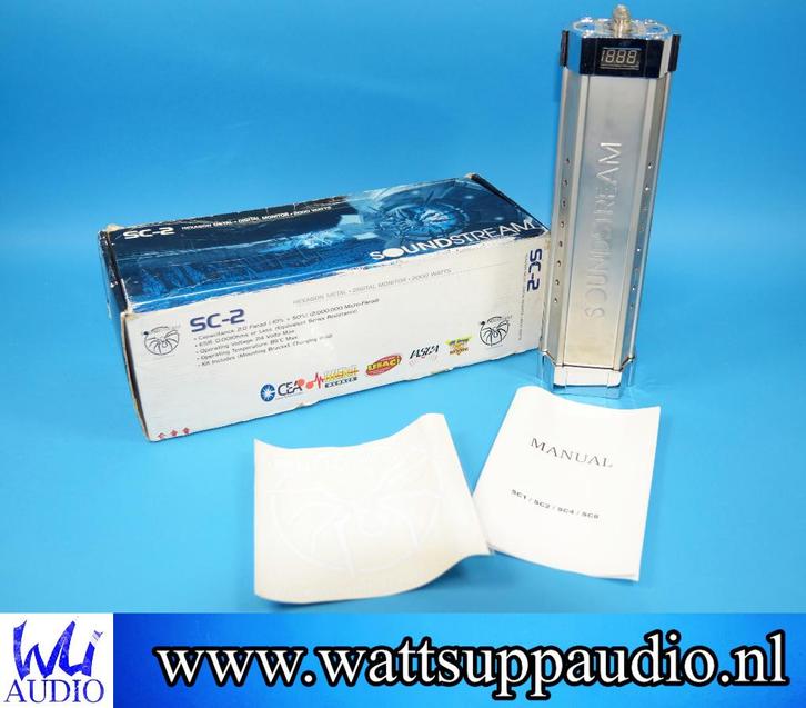 Soundstream SC-2 2 Farad Powercap / Condensator, Auto diversen, Autospeakers, Gebruikt, Ophalen of Verzenden