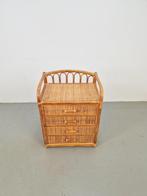 Vintage ladenkast kast bamboe bohemian boho rek ‘70 Ibiza, Overige materialen, N, Bohemian boho vintage, 3 of 4 laden