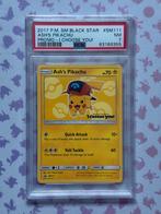 Ash’s Pikachu SM111 Pokémon S&M Black Star Promo 2017 PSA 7, Ophalen of Verzenden, Nieuw, Losse kaart