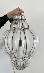 Hanglamp glas Venetiaans model 62 x 42cm, Glas, Gebruikt, Ophalen of Verzenden, 50 tot 75 cm