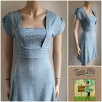 blauwe retro jurk met bloemetjes BLUTSGESCHWISTER maat 38, Kleding | Dames, Maat 38/40 (M), Blauw, BLUTSGESCHWISTER, Ophalen of Verzenden