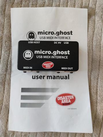 Disaster Area Micro Ghost USB midi interface beschikbaar voor biedingen