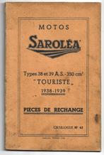 Sarolea 350 cc 38 et 39 A.S. Touriste pieces rechange, Ophalen of Verzenden, Overige merken