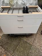 Keuken laden, Huis en Inrichting, Keuken | Complete keukens, Ophalen, Zo goed als nieuw, Wit, Enkelwandige keuken