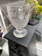 Prachtige antieke geetste glas, Antiek en Kunst, Antiek | Glas en Kristal, Ophalen of Verzenden