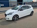 Peugeot 208 1.6 GTI *131.789 KM *CLIMA*AUDIO*CV*LEER*17 INCH, Auto's, Peugeot, Euro 5, Gebruikt, Zwart, Wit