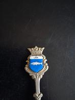 URK lepeltje emailleplaatje met vis, Ophalen of Verzenden