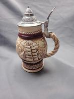 Vintage Bierpul met Deksel, Antiek en Kunst, Antiek | Keramiek en Aardewerk, Ophalen of Verzenden