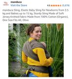 Manduca sling / baby carrier/ babydrager, Kinderen en Baby's, Babydragers en Draagdoeken, Ophalen, Zo goed als nieuw, Draagzak