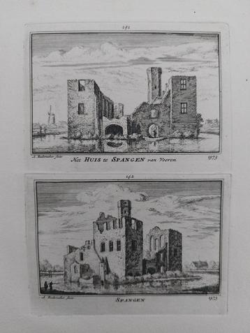 141-142 / Huis Spangen Rotterdam Gravure A. Rademaker beschikbaar voor biedingen