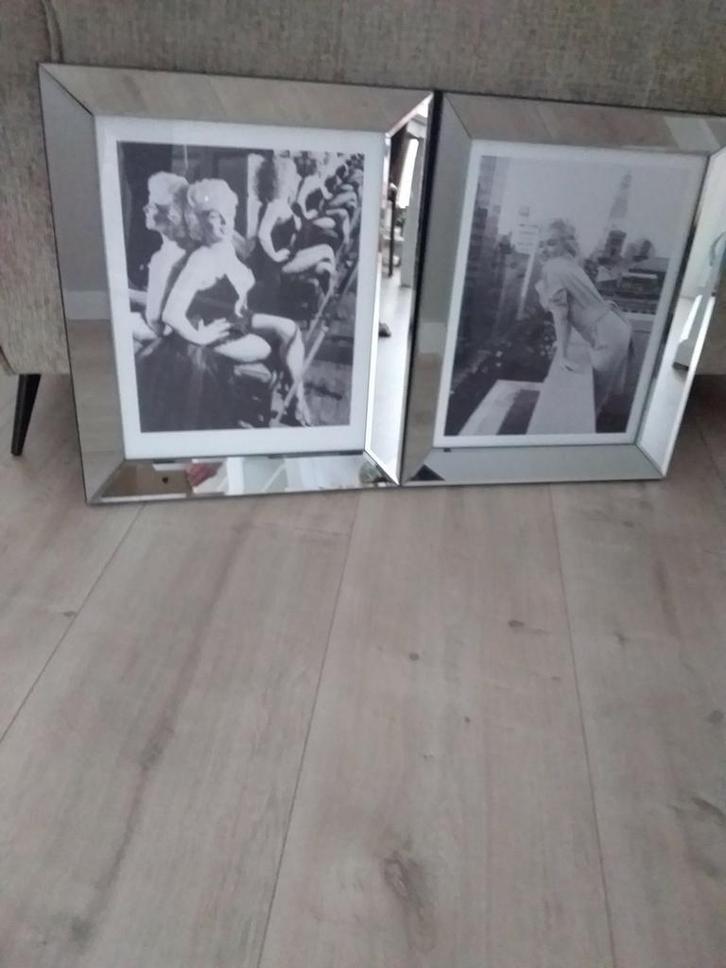 Marilyn Monroe spiegellijsten, Huis en Inrichting, Woonaccessoires | Lijsten, Zo goed als nieuw, 50 tot 75 cm, 50 tot 75 cm, Overige materialen