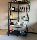 VITTSJÖ stellingkast zwart - 100x75 cm, Ophalen, Met plank(en), 100 tot 150 cm, Zo goed als nieuw