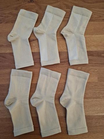 NIEUW 3 paar Poly Neuropathie sokken Beige L/XL beschikbaar voor biedingen
