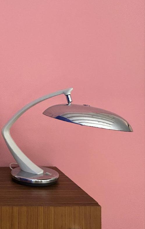 Vintage bureaulamp Fase Boomerang Madrid – kap ontbreekt, Huis en Inrichting, Lampen | Tafellampen, Gebruikt, Minder dan 50 cm