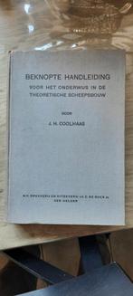 Beknopte handleiding onderwijs theoretische scheepsbouw., Boeken, Ophalen of Verzenden, Gelezen