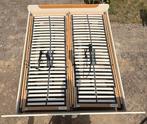 click-on Bed met elektrische lattenodems 160x200, Ophalen, Vintage, Tweepersoons, Overige maten