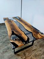 Epoxy Tafel Massief walnotenhout 200x95 Eettafel/ EpoxTable, Ophalen of Verzenden